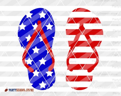 flip flops USA flag Party season store 3